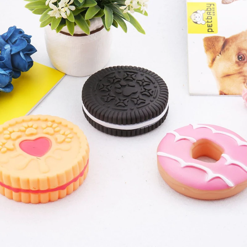

Dog Toys Small Dog Chew Toys Cleaning Tooth Products Diameter 9cm Simulation Pet Dog Toy Rubber Puppy Sound Toy Interactive Toy