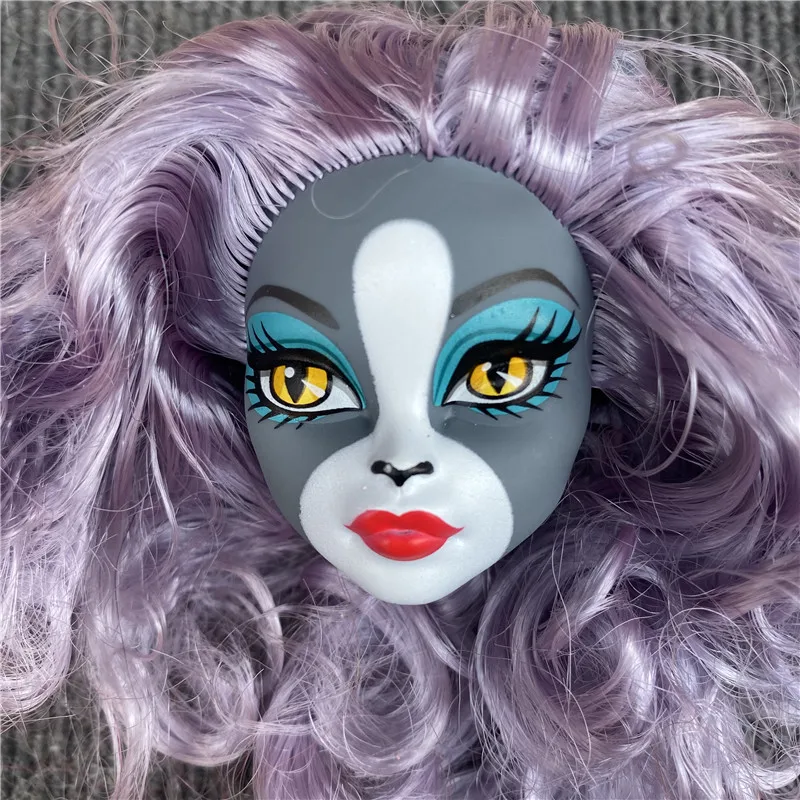 Случайный 6 шт кукла голова с волосами Аксессуары для BJD куклы девушки макияж прическа подарок девочки Детские игрушки