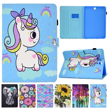 

Tablet Cover Case For Samsung Galaxy Tab A 9.7 inch SM-T550 Cartoon Leather Coque For Samsung Tab A 9.7 T550 T555 Cover Cases