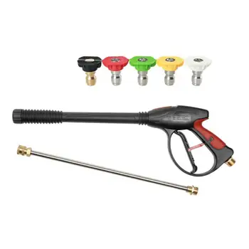 

High Pressure Car Washer Water Gun Spray Nozzle Tips Hose Wand Kit Cleaning Tool for Garden Irrigation Kitchen Balcony Corridor