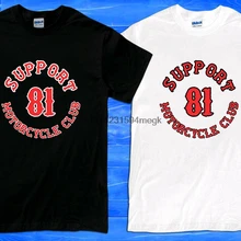 New Support 81 Motorcycle Club Logo Mens T-Shirt Size S to 2XL