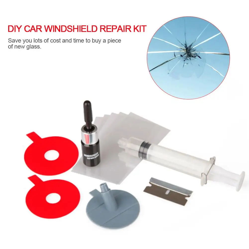 Набор инструментов для ремонта лобового стекла автомобиля DIY, набор для ремонта лобового стекла автомобиля, защитные декоративные наклейки на дверные ручки