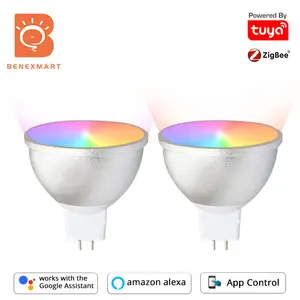 BENEXMART Gu5.3 LED Bulb MR16 12V WiFi Alexa Google Home Assistant IFTTT  Tuya Smart Life APP Remote Control RGB LED Light Dimmer Lamp (6 Pack)