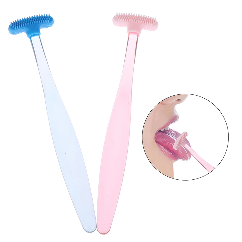 1pcs Silicone Tongue scraper Cleaning the Surface of Tongue Oral