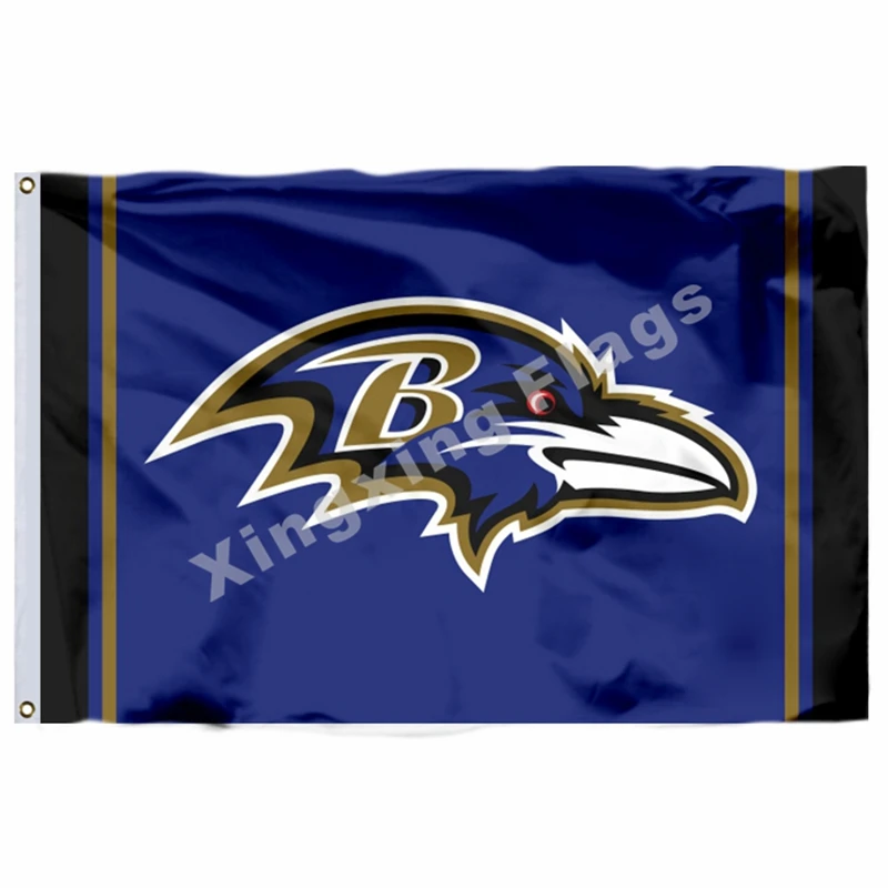 Флаг чемпионов в стиле Суперкубка от Baltimore Ravens, 3 фута X 5 футов, полиэстеровый баннер, летающий Размер № 4, 90X150 см, пользовательский флаг - Цвет: G1