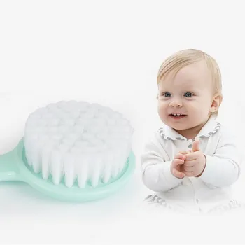 

Infant Massage Scalp Comb Grooming Shower Kit Safety Soft Baby Hair Brush 2Pcs/Set