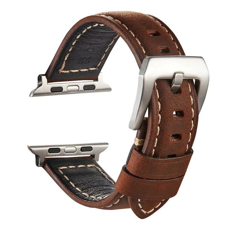 

Ремешок ручной работы из натуральной кожи для Apple Watch Band Series SE/6/5/4/3/2/1, 38 мм 42 мм, ремешок для iWatch 44 мм 40 мм, ремешок для часов