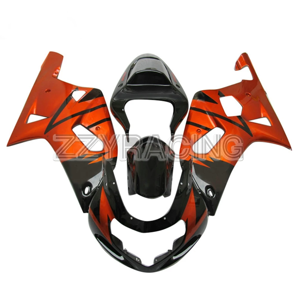 

Complete Fairings Fit for Suzuki GSXR600/750 K1 2000 - 2003 GSXR600 GSXR750 00 01 02 03 ABS Plastic Motorcycle Tangerine Black