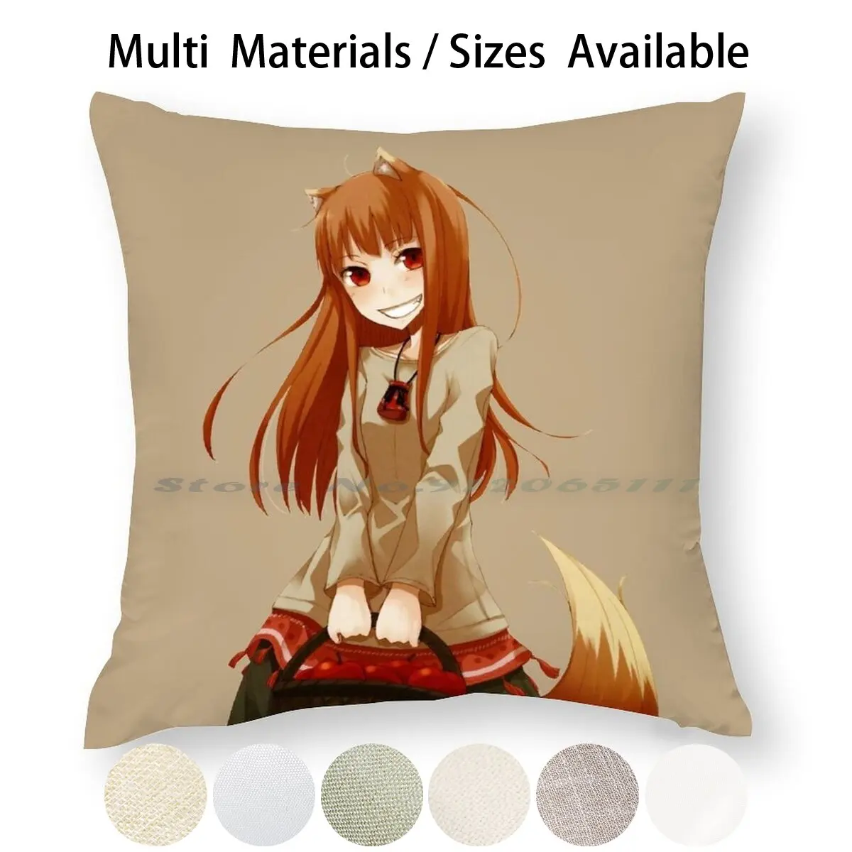 Наволочка для подушки Horo Spice And Wolf наволочка из хлопка и льна Спайс волк Оками к