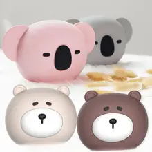 Мини-грелка для рук, Сумка с милым мультяшным медведем, силиконовая зимняя теплая, сохраняющая тепло, для заправки воды, грелка для рук, для дома и офиса
