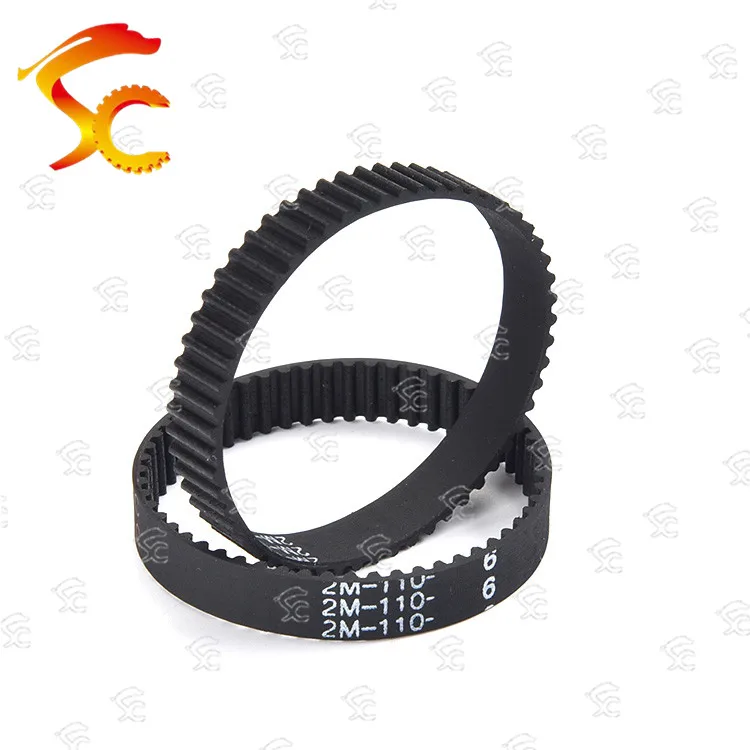 2pcs GT2 110 belt closed loop rubber 2GT-110-6 timing Teeth 55 Length 110mm width 6mm for 3D printer | Обустройство дома