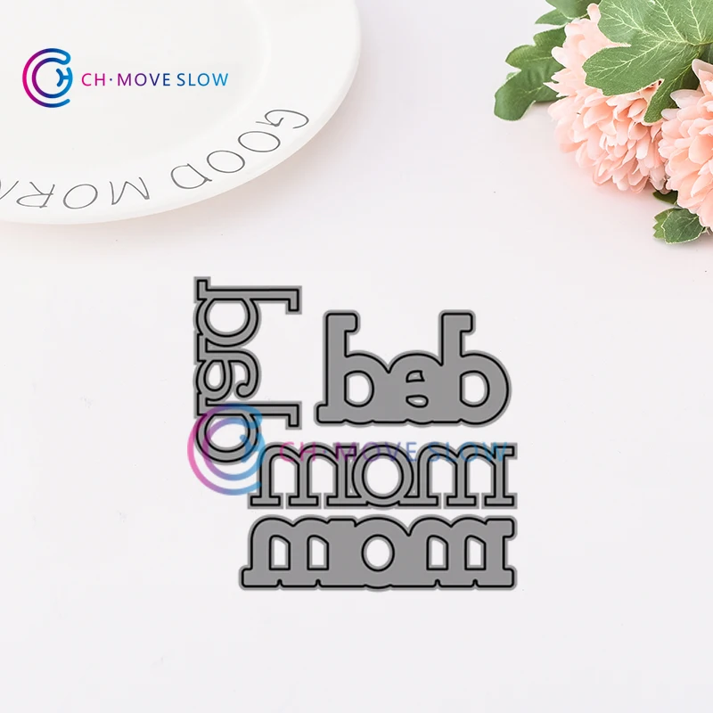 

CH New Arrival Mom Dad Metal Cutting Dies Stencils for DIY Scrapbooking/photo Album stamps Decorative Embossing DIY Paper