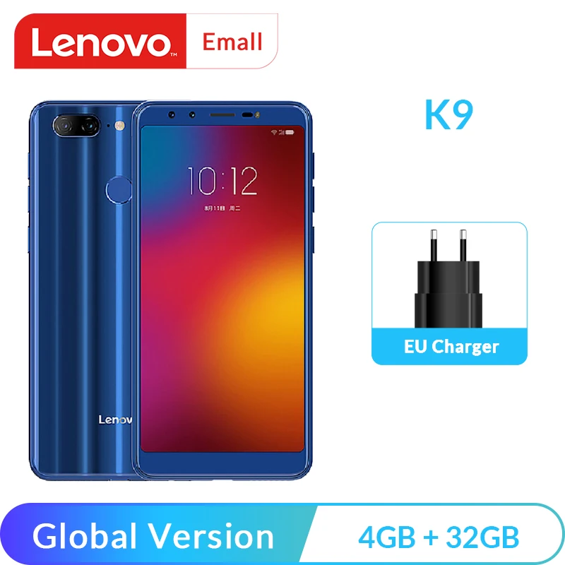 

Lenovo K9 K5s Global Version 4GB RAM 32GB ROM 5.7" 18:9 Screen Smartphone MTK6762 Octa Core 13MP 3000mAh Android 8.1 Cellphone