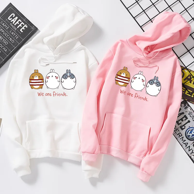 Зимняя толстовка с капюшоном в стиле Kpop We Are Friends, женские свитшоты, Harajuku Sudaderas, зимние свитшоты, Женская толстовка с капюшоном, одежда