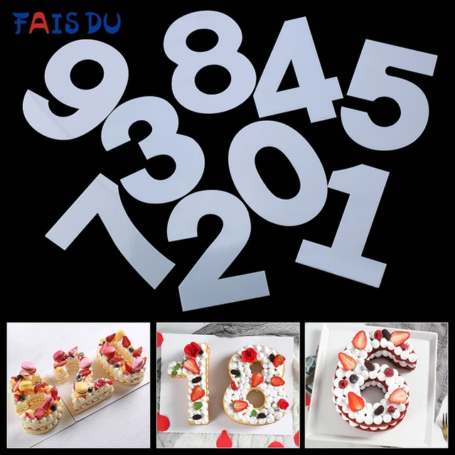 Free Printable Number Templates Cakes | Number Cake Decorating Stencil -  0-8 Cake - Aliexpress