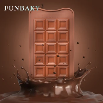 

New DIY Silicone Chocolate Mold Square Geometry Cake Decorating Tools Baking Chocolate Moulds Bakeware