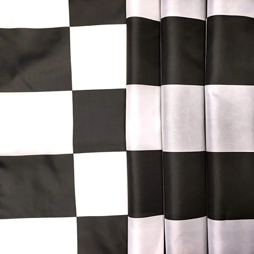 High quality 3x5 Foot Checkered Flag with Double Stitched Edges, Two Brass Grommets, and Polyester Fabric Flag for Racing