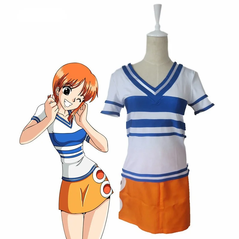 One Piece Nami Due Anni Fa Costume Cosplay Per Bambini Adulti Su Misura/Personalizza Per Adulti E Bambini