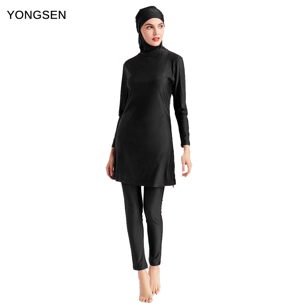Купальник YONGSEN 2020 для мусульманских девушек скромный купальный костюм отдыха