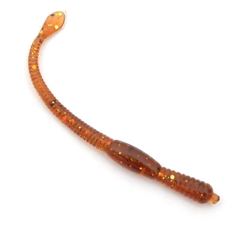 

Earthworm Fishing Bait 20pcs/lot 8cm Silicone Luminous Simulation Smell Earthworm Fishing Lure Soft Worm Artificial Bait