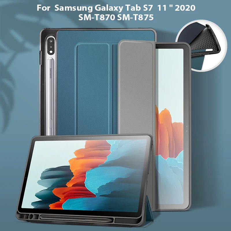 

Magnetic Case for Samsung Galaxy Tab S7 11'' 2020 T870 T875 PU Leather Tablet Cover for Samsung Tab S7 SM-T870 /T875