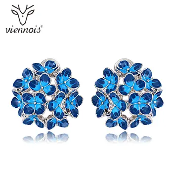 

Viennois Korean Style Sweet Cute Enamel Flower Stud Earrings For Women Flower Statement Earrings Korean Fashion Jewelry