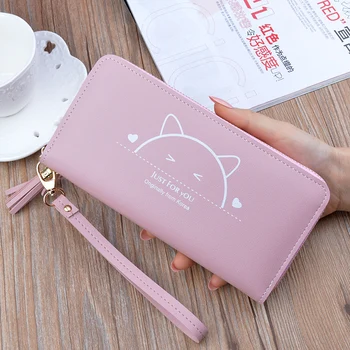 

New Arrival Womens Wallets And Purses Big Capacity Zipper Purse Ladies Phone Wallet Carteras Mujer Porte Feuille Femme.