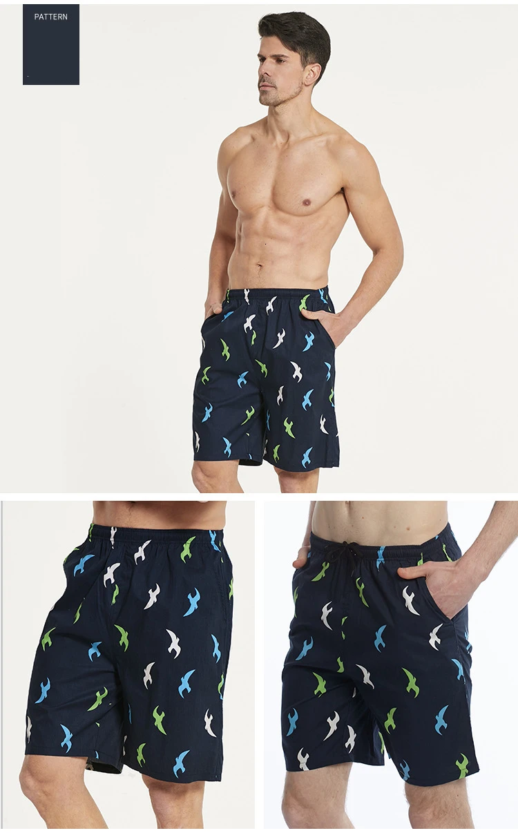 BZEL Для мужчин большой Размеры пижамные шорты плюс Размеры Пляжные шорты мужские плавки быстрое высыхание мужские спортивные штаны