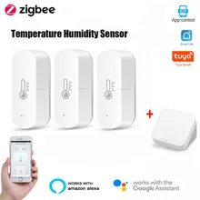 NEW Tuya ZigBee Smart Temperature Humidity Sensor Home Thermometer And Hygrometer Smart Home Work With Alexa Google Home