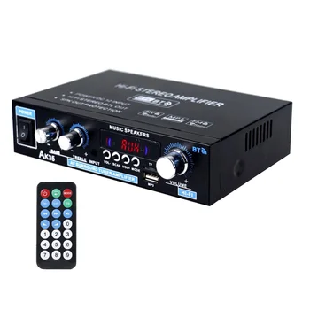 

AK35 HIFI Digital Amplifier Low Distortion USB Input Dual Channel Stereo Bluetooth 5.0 Remote Control Iron Mini Support TF Card