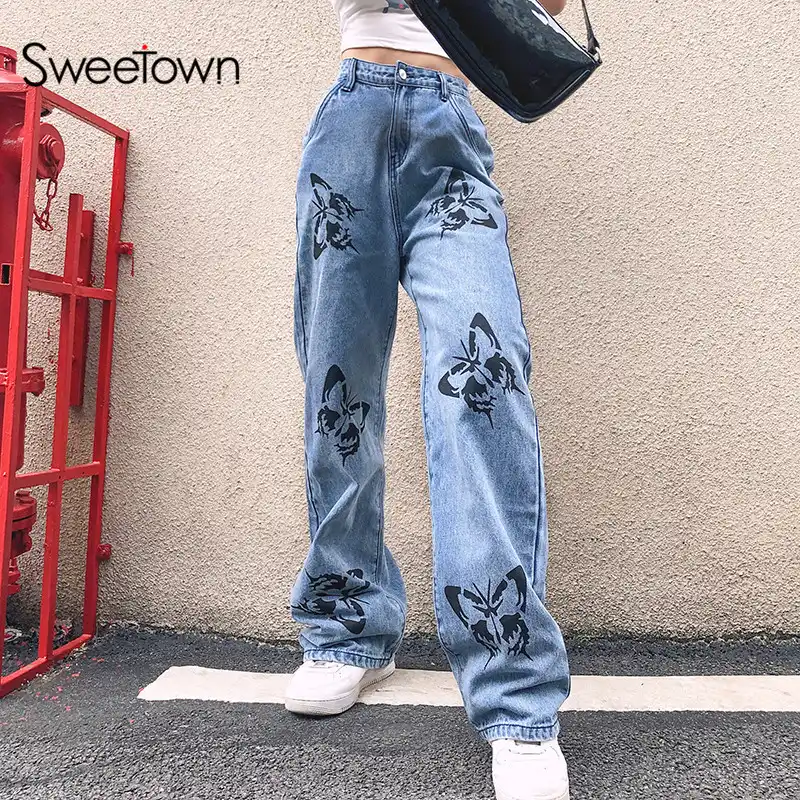 baggy denim pants