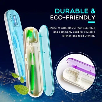 

Ultraviolet Toothbrush Holder Portable Sterilizer Toothbrush Cleaner UV Toothbrush Storage case Antibacteria Sterilizer health