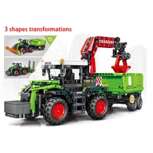 

1481pcs City Technical Vehicles Buiding Blocks Farm Tractor Engineering Car Truck Bricks Construction Gifts for Boys Kids Toys