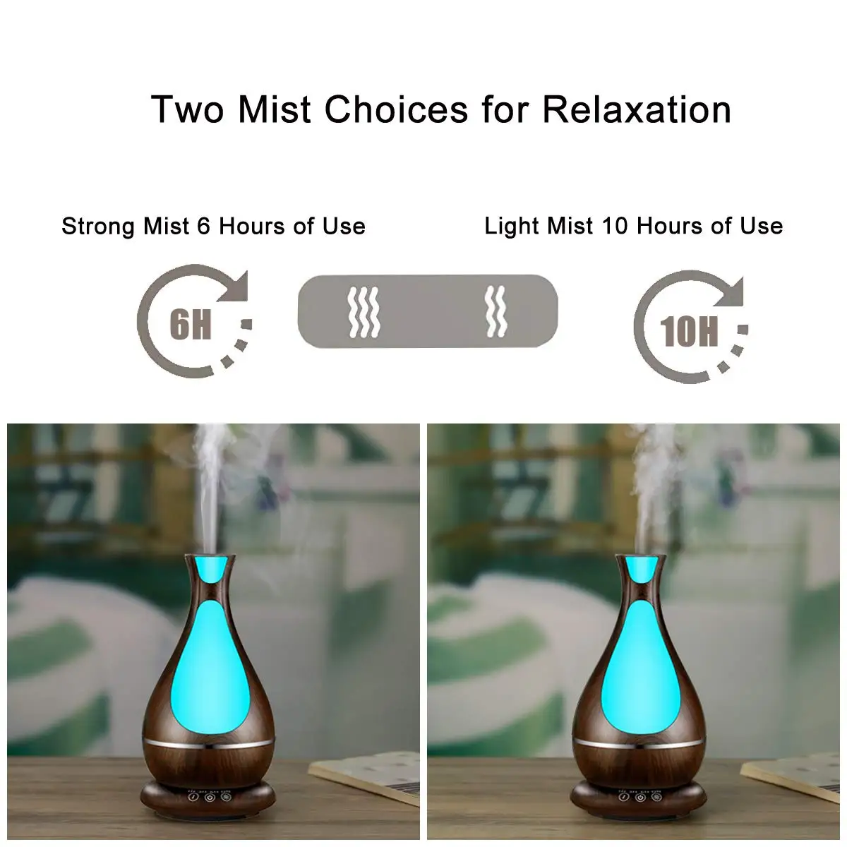 Диффузор эфирного масла 400 мл ароматерапия диффузоры ультразвуковой увлажнитель