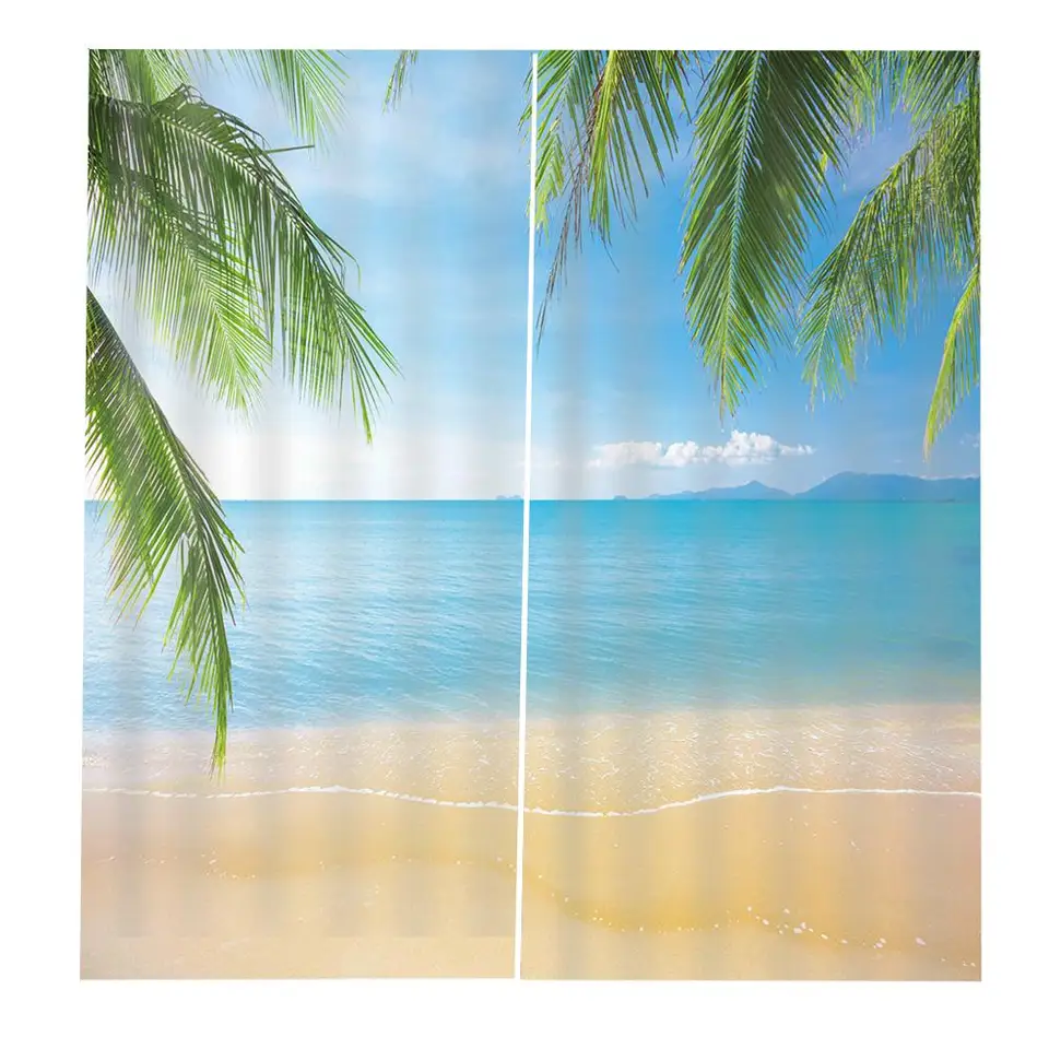 Download Tematicas de la playa cortinas de la ventana Free