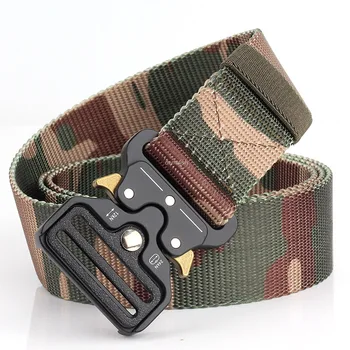 

Quick Release Army Tactical Belt Heavy Duty Military Arisoft Hunting Shooting Training Belt Zinc Alloy Buckle Adjustable Belts