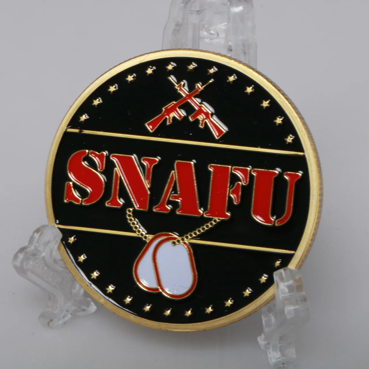 США военный санфу фубар позолоченная монета американская армия фанаты