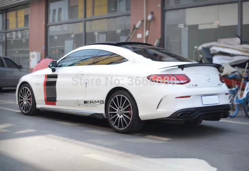 SHCHCG для Benz W205 2-дверный C Class C180 C200 C250 C300 C350 C400- стайлинга автомобилей углеродного волокна задний спойлер багажник крыло