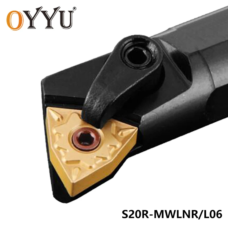 OYYU S20R-MWLNR06 S20R-MWLNL06 S20R MWLNR MWLNL внутренний токарный инструмент с чпу расточные стержни твердосплавные вставки токарные станки режущие инструменты