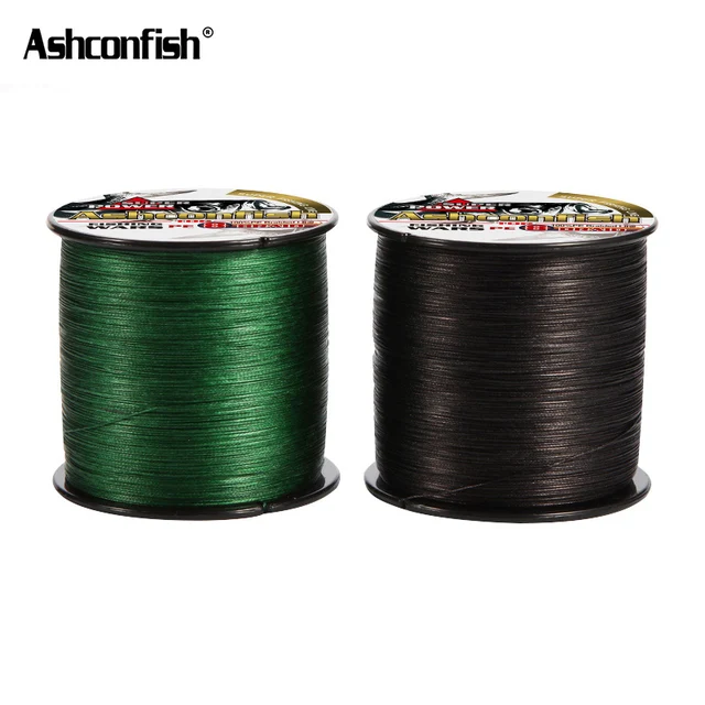 Lenza Intrecciata Ashconfish - 8 Fili, Resistente All'abrasione, Zero Allungamento, Diametro Sottile