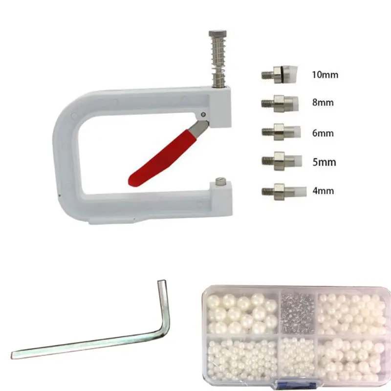 

Manual White Pearl Beads Hand Press Pearl Setting Machine Jewelry Making Tools