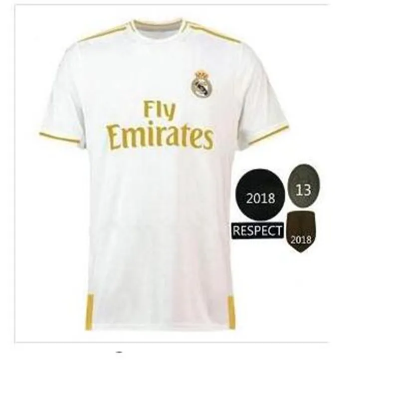 20 прибытие Real Madrides Футбольная Футболка домашняя Hazard ASENSIO ISCO MARCELO BALE real Madrides 19 20 футбольная рубашка S-2XL