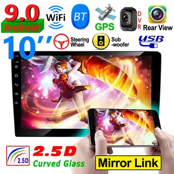 

Durable Car Radio 10 inch IPS Screen Double DIN GPS Navigation Bluetooth Head Unit WiFi Receiver Intelligent Instruments