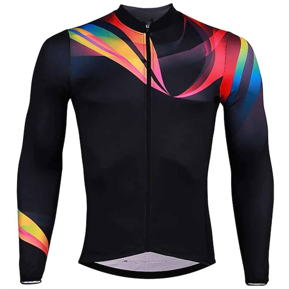 thumbnail image 1 of Jersey de ciclismo de montaña 100 % poliéster con sublimación personalizada para hombre, camiseta de secado rápido con diseño de manga larga, nueva oferta especial para montar en bicicleta, 1 of 4