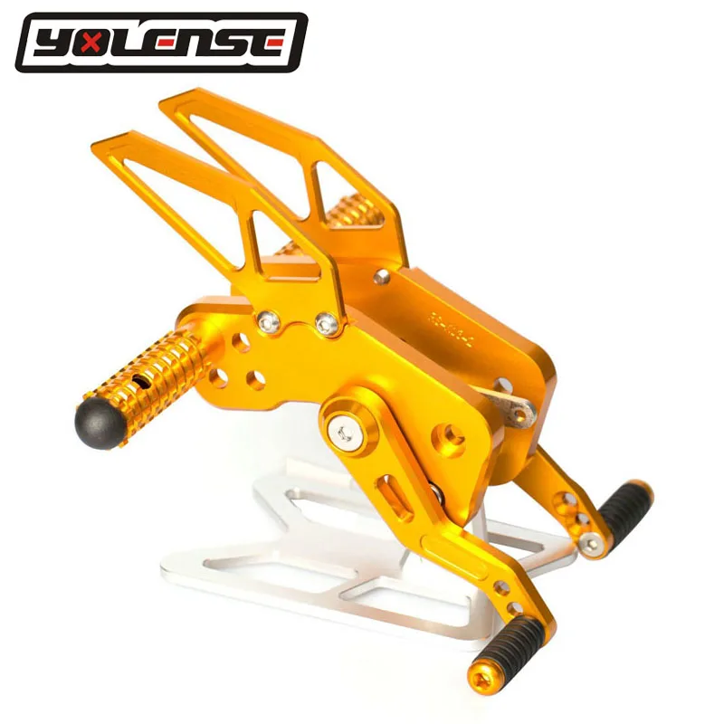 CNC алюминиевый мотоцикл Регулируемый Rearsets задние наборы подножки для Kawasaki Z125/Z125Pro