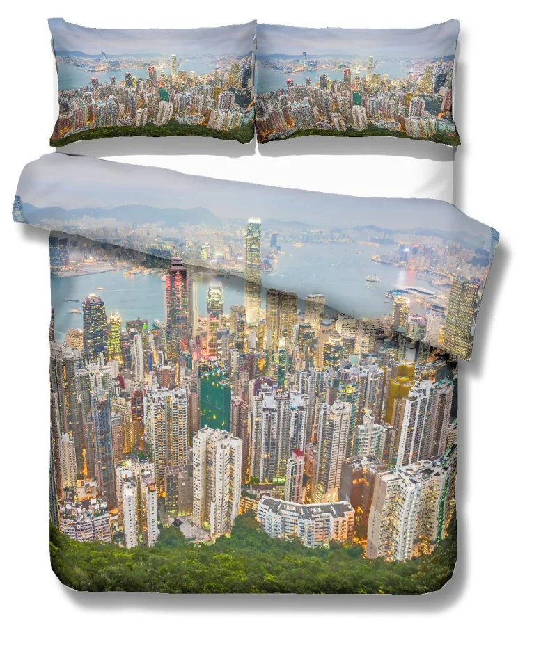 Yi CHU xin World city постельные принадлежности набор пододеяльников королевского размера набор постельного белья из микрофибры