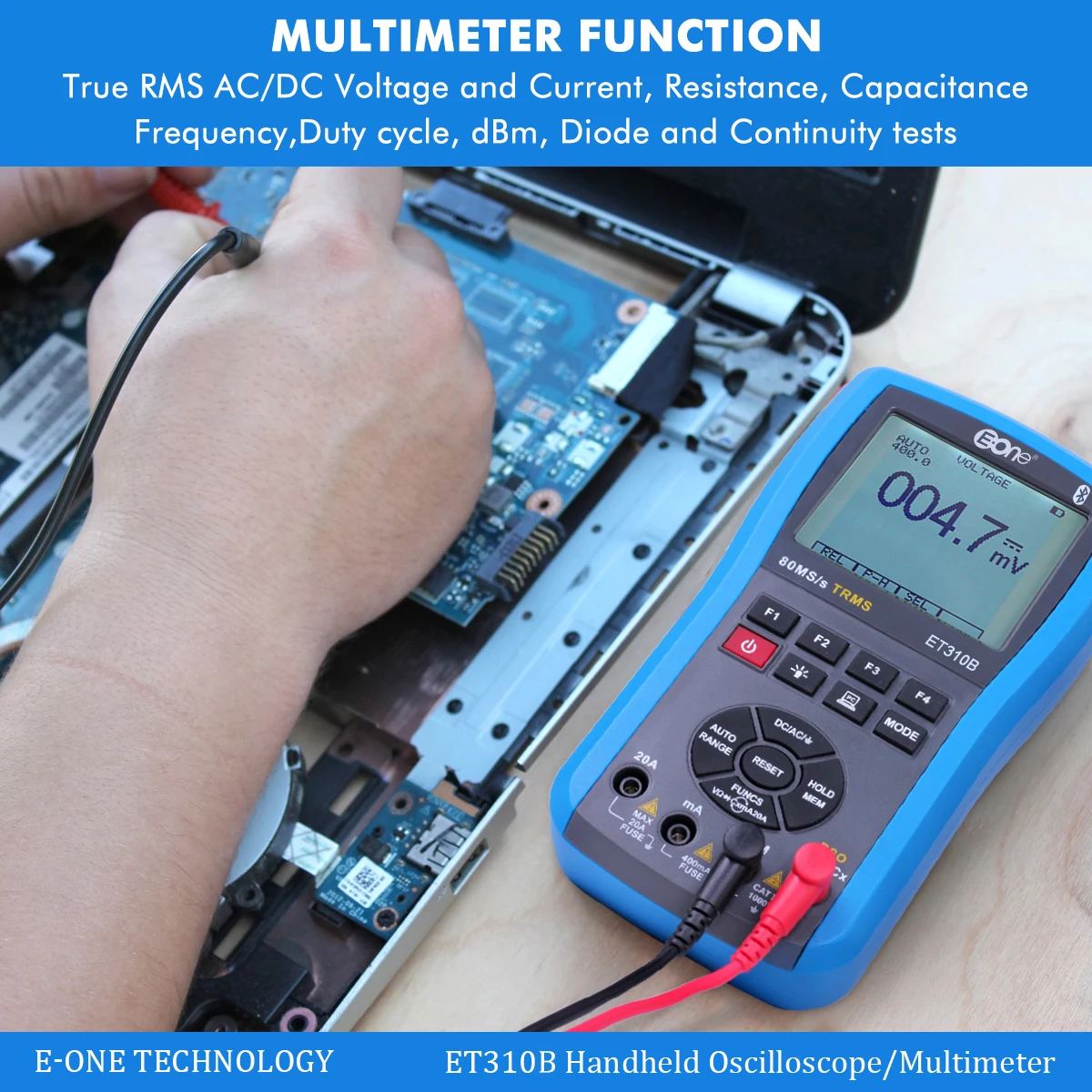 Oscilloscopes Tools ET310B Bluetooth Oscilloscope Multimeter Handheld