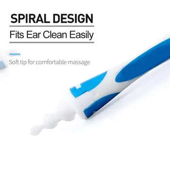 

Ear Cleaner Ear Wax Removal Tool Soft Spiral Earwax Cleaning Swab Kit Health Ear plugs Hearing Aid Smart Ear Care Tools 30P