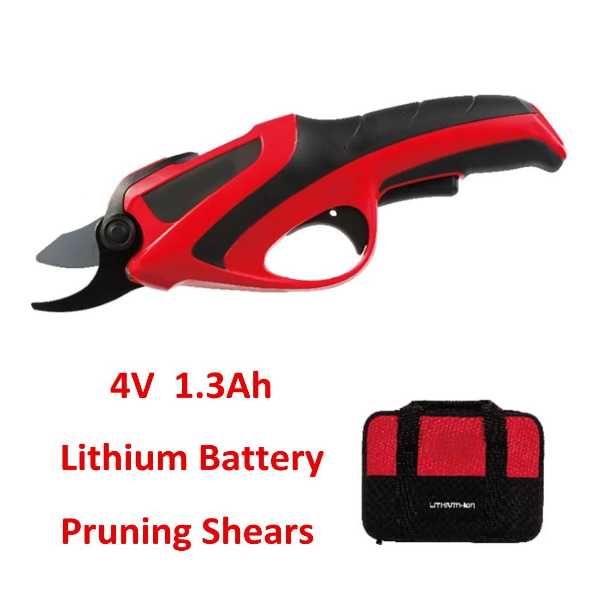 

220-240V Electric Pruning Shears Rechargeable 4V Non-slip Cordless Secateur Branch Cutter Electric Fruit Pruning Tool With Bag