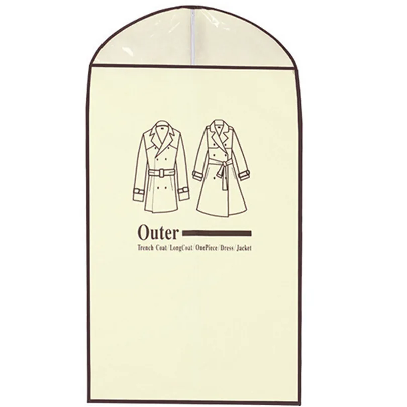 High Quality Non-woven Clothes Storage Dust Cover Wardrobe Organizer T-shirt Skirt Coat Suit Storage Bag